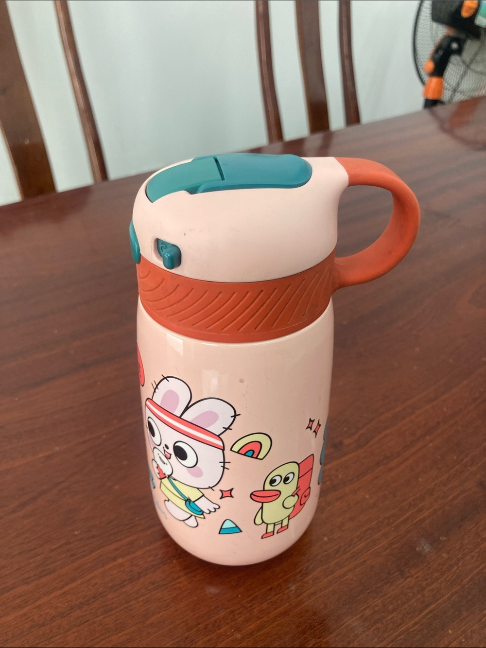 Water bottle pink and rabbit so cute